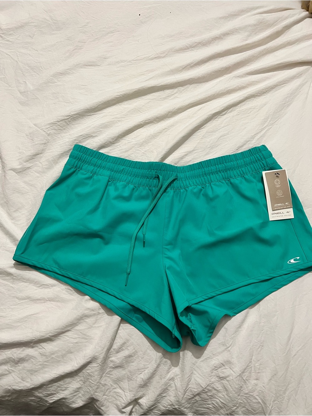 O'Neill Women's Teal Green Athletic Swim Shorts